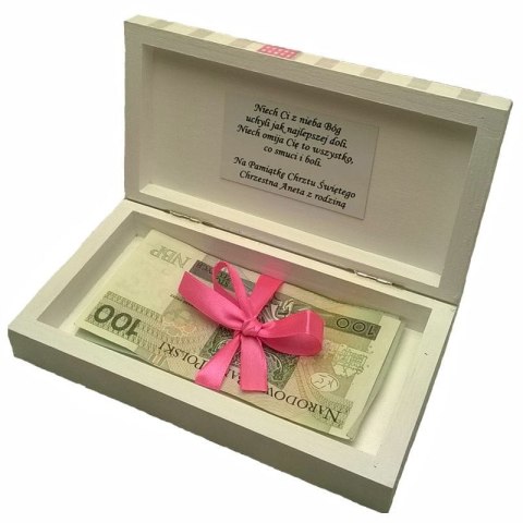 Pudełko na banknoty dla dziewczynki Pudełko na banknoty dla dziewczynki