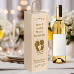 opakowanie na wino na slub prezent na ślub