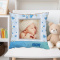 Prezent na narodziny dziecka chłopca poduszka ze zdjęciem dziecka