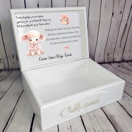 Prezent na narodziny dziewczynki pudełko wspomnień dla dziewczynki