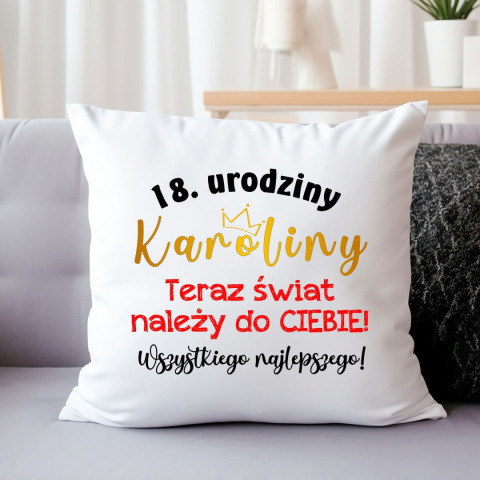 poduszka na 18 urodziny prezent