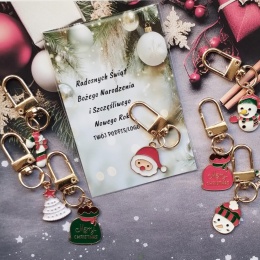 breloczek świąteczny upominek mikolajki male upominki na swieta