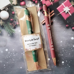 długopisy drobne upominki na swieta bozego narodzenia mikołajki