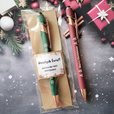 długopisy drobne upominki na swieta bozego narodzenia mikołajki