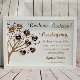 Drzewo podziekowania dla rodzicow eleganckie podziękowania dla rodziców