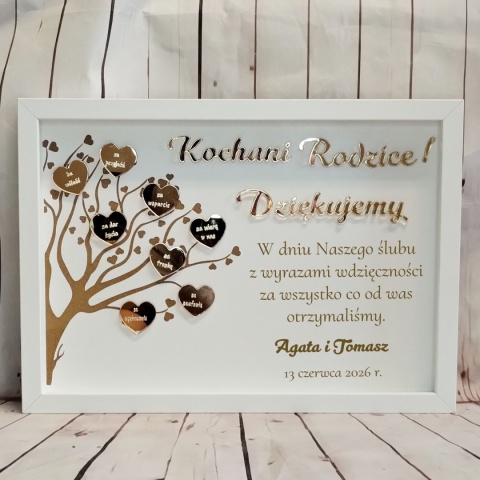 Drzewo podziekowania dla rodzicow eleganckie podziękowania dla rodziców