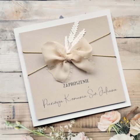 eleganckie zaproszenia na komunię zaproszenia na 1 komunie sw