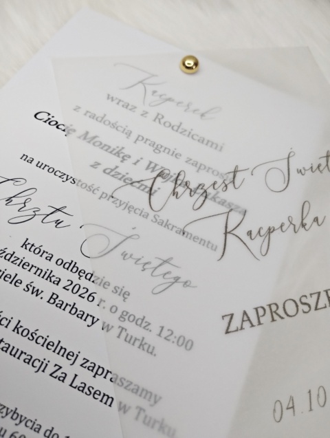 minimalistyczne zaproszenia na chrzest zaproszenia chrzciny