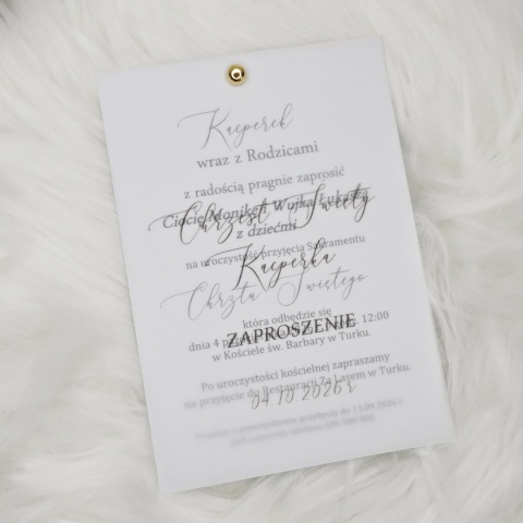 minimalistyczne zaproszenia na chrzest zaproszenia chrzciny
