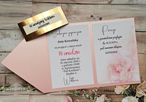 Oryginalne zaproszenia na 18 urodziny zaproszenia na 18