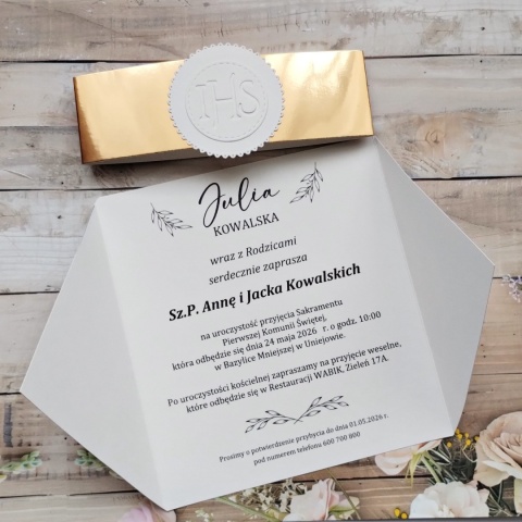 oryginalne zaproszenie na komunię wyjatkowe zaproszenia na komunię
