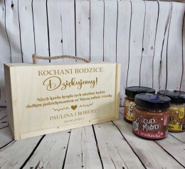 podziękowania ślubne dla rodziców podziękowania dla rodziców zestaw miodów