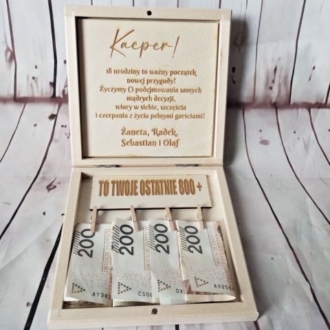 prezent osiemnastka twoje ostatnie 800 plus