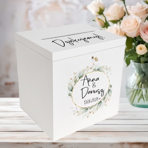 Skrzynki na koperty ślubne duże pudełko na koperty ślubne