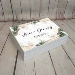 szkatułka na obrączki pudełeczko drewniane na obrączki