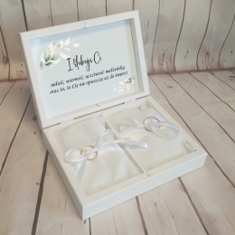 pudełeczka na obrączki ślubne szkatulka na obraczki