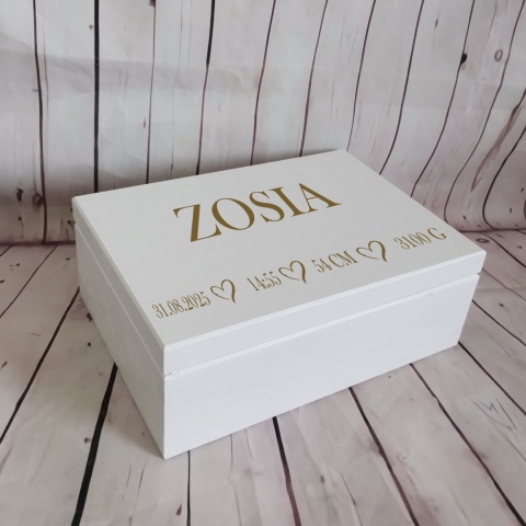 pudełko wspomnień dziecka ciekawy prezent na chrzest