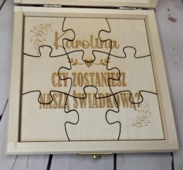 prosba o swiadkowanie puzzle czy zostaniesz moją świadkową