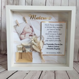 ramka pamiątka chrzest święty wyjatkowy prezent na chrzciny