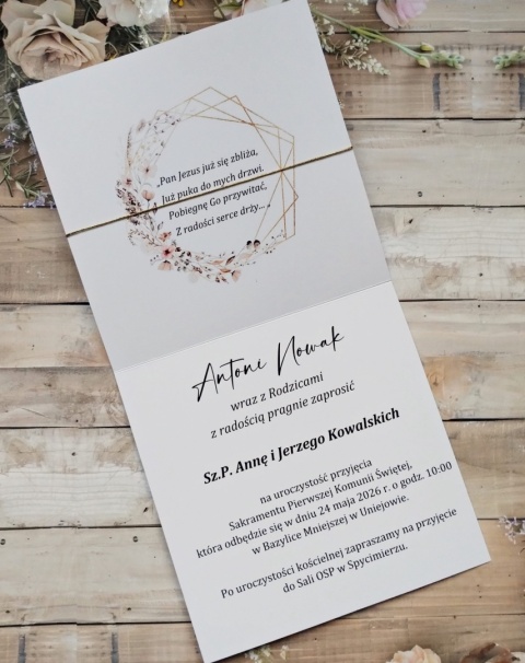 zaproszenia komunijne personalizowane zaproszenia na komunie