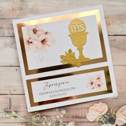 zaproszenia na komunię dla dziewczynki personalizowane zaproszenie komunia