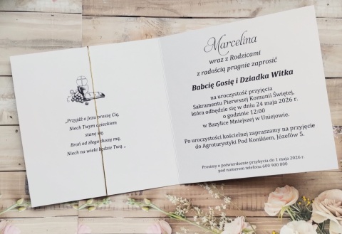 zaproszenia na komunię świętą ręcznie robione zaproszenia na komunię