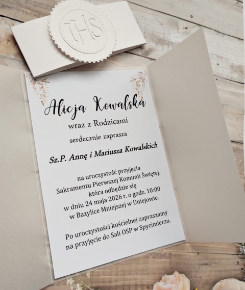 zaproszenia na pierwszą komunię świętą zaproszenia pierwsza komunia białe