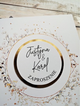 Zaproszenia na ślub gipsówka