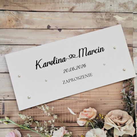 zaproszenia na ślub minimalistyczne zaproszenia na slub ze zdjęciem