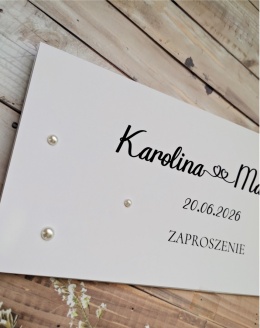 zaproszenia na ślub minimalistyczne zaproszenia na slub ze zdjęciem