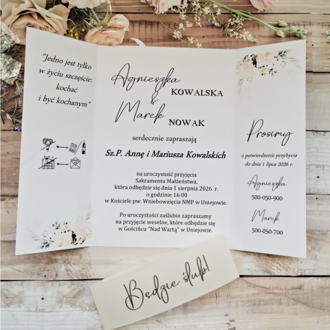 zaproszenia kwiatowe na slub ciekawe zaproszenia na slub
