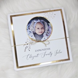 zaproszenia na chrzest ze zdjęciem personalizowane zaproszenia chrzest