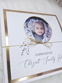 zaproszenia na chrzest ze zdjęciem personalizowane zaproszenia chrzest