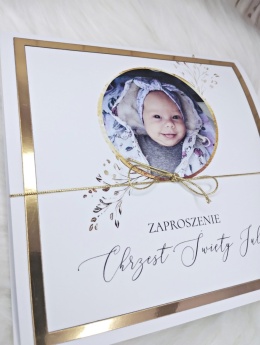 zaproszenia na chrzest ze zdjęciem personalizowane zaproszenia chrzest
