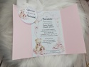 zaproszenia na chrzest dla dziewczynki personalizowane zaproszenie na chrzest