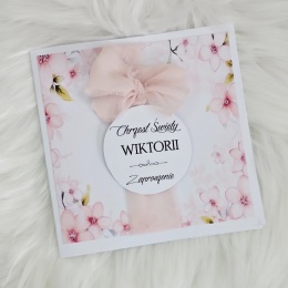 zaproszenia na chrzest dziewczynki zaproszenia personalizowane na chrzest