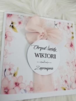 zaproszenia na chrzest dziewczynki zaproszenia personalizowane na chrzest
