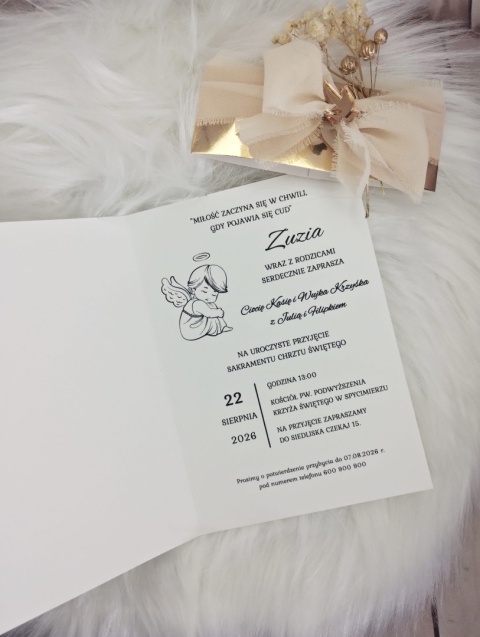 eleganckie zaproszenia na chrzest ręcznie robione zaproszenia na chrzest