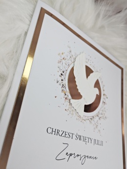 zaproszenia na chrzest z personalizacją zaproszenia na chrzest glamour