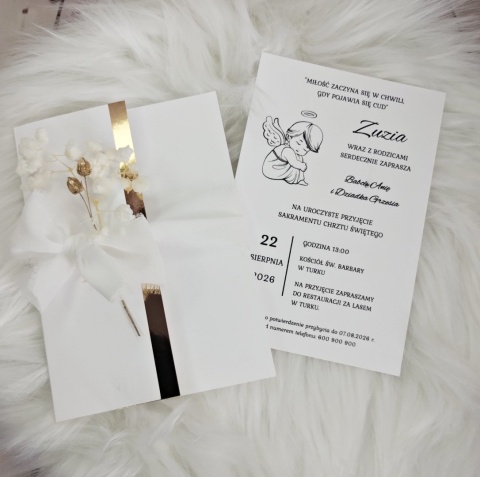 zaproszenia na chrzest personalizowane  oryginalne zaproszenia na chrzest
