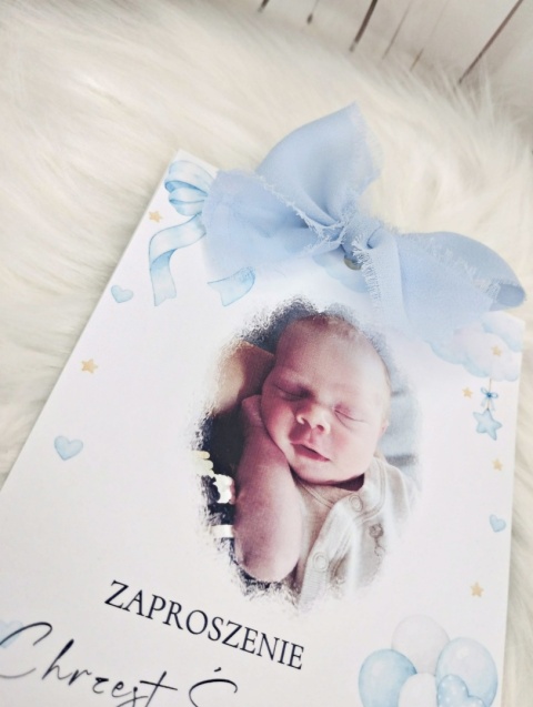 zaproszenia na chrzciny ze zdjęciem zaproszenia na chrzest ze zdjęciem dla chłopca