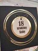 zaproszenia na 18 urodziny chłopak czarno złote zaproszenia na 18