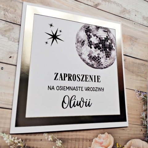 zaproszenie urodzinowe 18 zaproszenia 18 stka osiemnastka zaproszenia