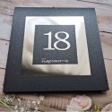 zaproszenia na 18 czarno srebrne zaproszenie na osiemnastkę