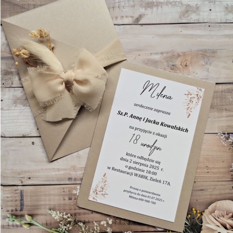 zaproszenie na urodziny 18 oryginalne zaproszenia na 18