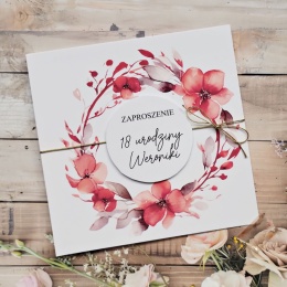 18 urodziny zaproszenia wypisane zaproszenia na 18