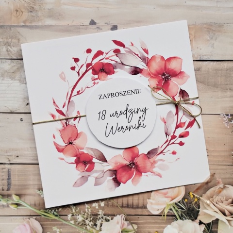 18 urodziny zaproszenia wypisane zaproszenia na 18