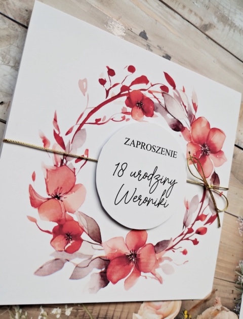 18 urodziny zaproszenia wypisane zaproszenia na 18