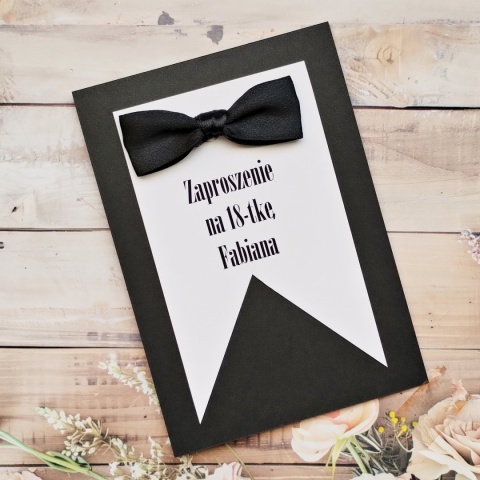 zaproszenia na 18 dla chłopaka 18 stka zaproszenia czarne