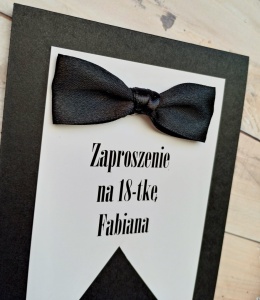 zaproszenia na 18 dla chłopaka 18 stka zaproszenia czarne